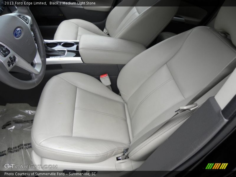 Black / Medium Light Stone 2012 Ford Edge Limited