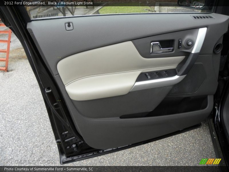Black / Medium Light Stone 2012 Ford Edge Limited