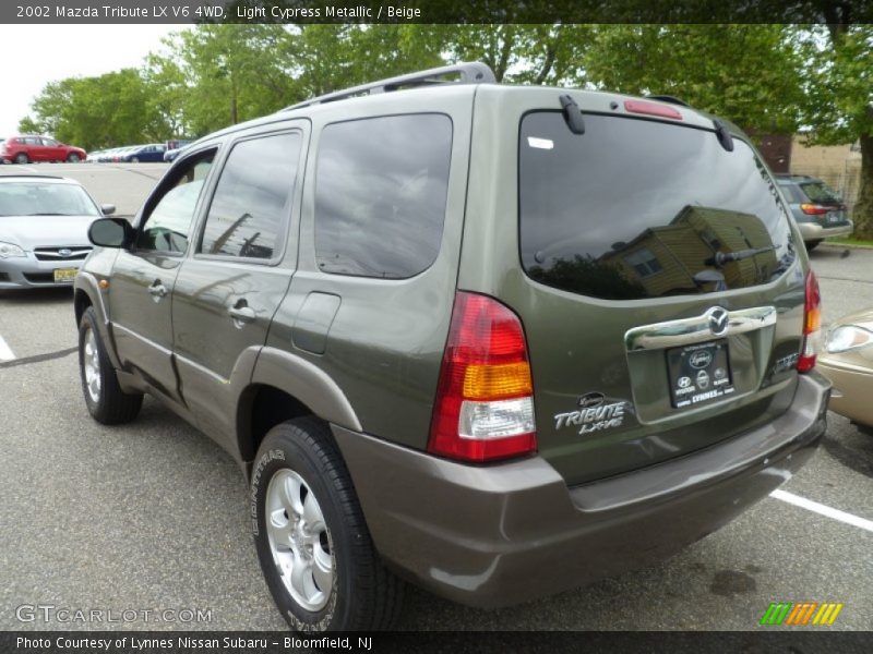 Light Cypress Metallic / Beige 2002 Mazda Tribute LX V6 4WD