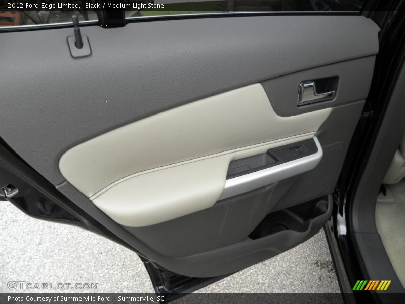 Black / Medium Light Stone 2012 Ford Edge Limited