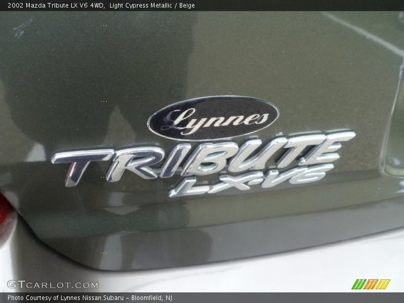 Light Cypress Metallic / Beige 2002 Mazda Tribute LX V6 4WD