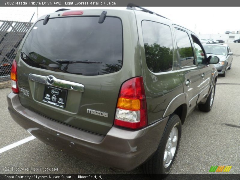 Light Cypress Metallic / Beige 2002 Mazda Tribute LX V6 4WD