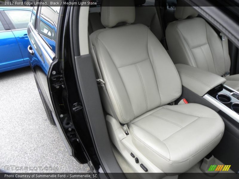 Black / Medium Light Stone 2012 Ford Edge Limited