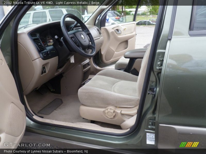 Light Cypress Metallic / Beige 2002 Mazda Tribute LX V6 4WD