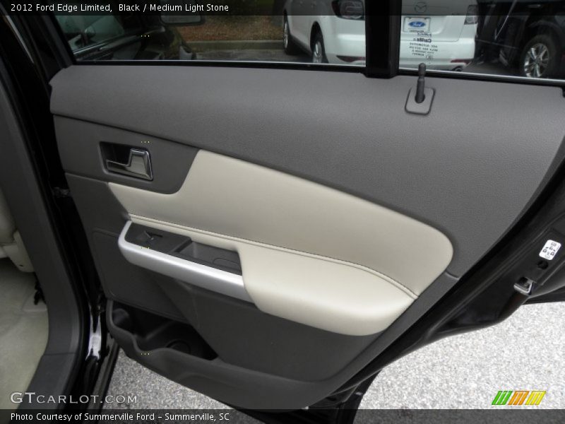 Black / Medium Light Stone 2012 Ford Edge Limited