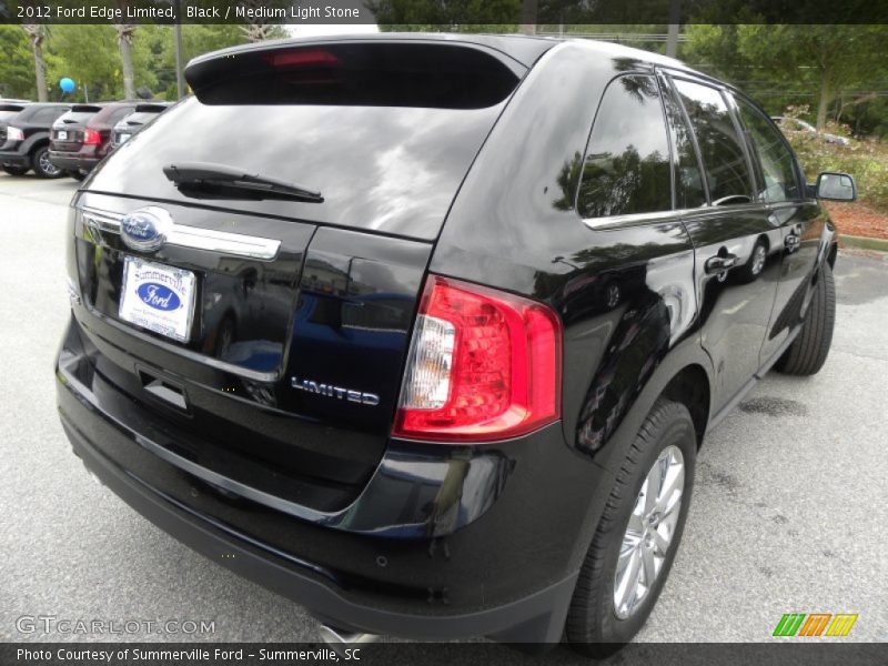 Black / Medium Light Stone 2012 Ford Edge Limited