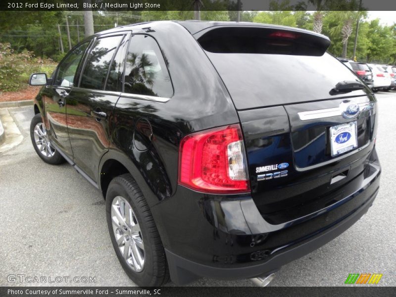 Black / Medium Light Stone 2012 Ford Edge Limited