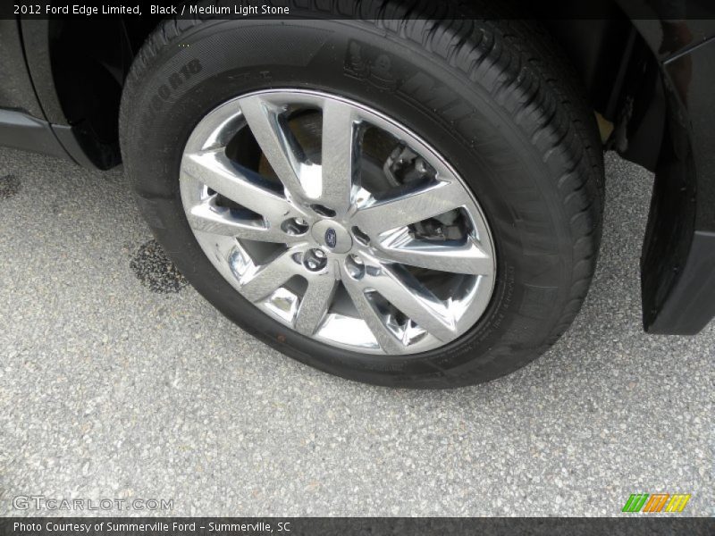 Black / Medium Light Stone 2012 Ford Edge Limited