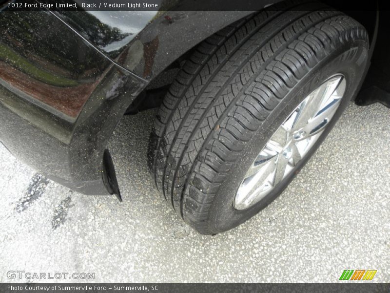 Black / Medium Light Stone 2012 Ford Edge Limited