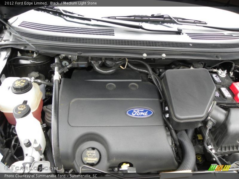Black / Medium Light Stone 2012 Ford Edge Limited