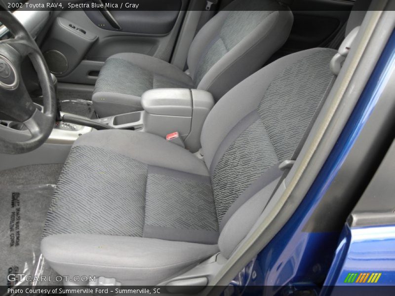 Spectra Blue Mica / Gray 2002 Toyota RAV4