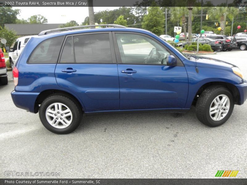 Spectra Blue Mica / Gray 2002 Toyota RAV4