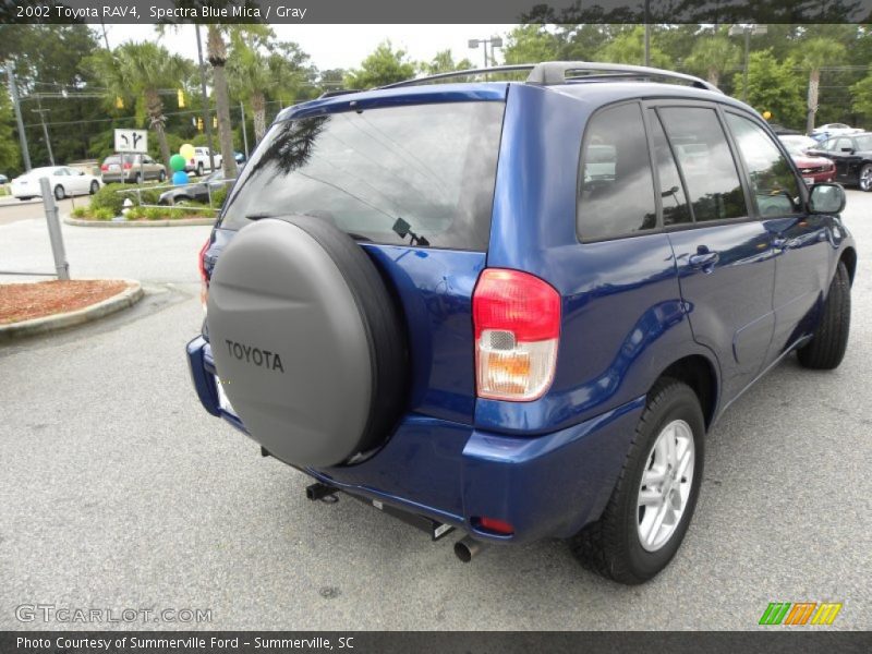 Spectra Blue Mica / Gray 2002 Toyota RAV4