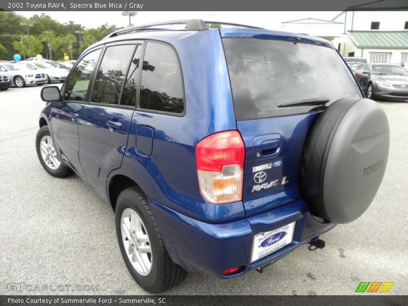 Spectra Blue Mica / Gray 2002 Toyota RAV4