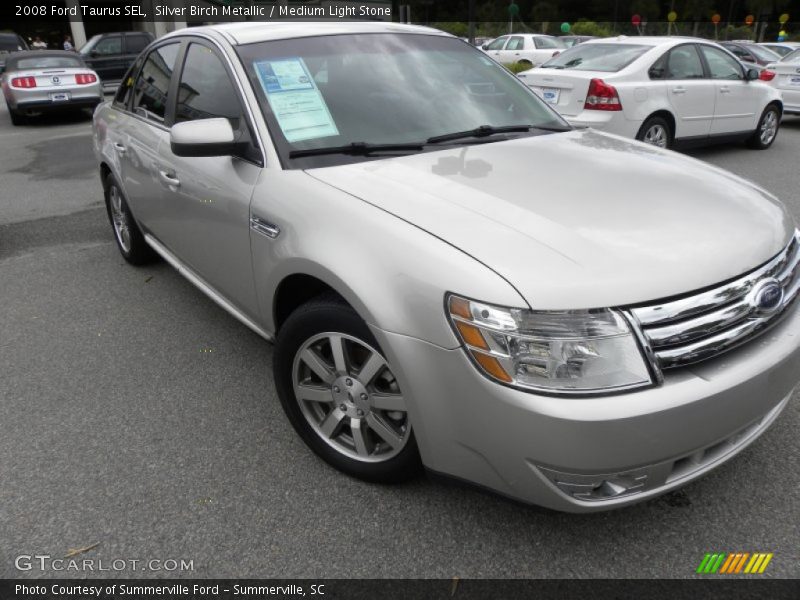Silver Birch Metallic / Medium Light Stone 2008 Ford Taurus SEL
