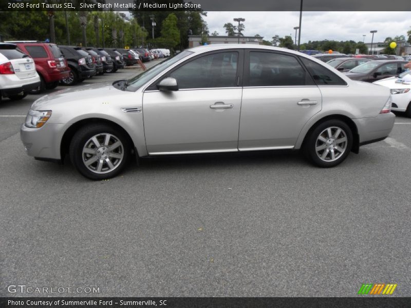 Silver Birch Metallic / Medium Light Stone 2008 Ford Taurus SEL