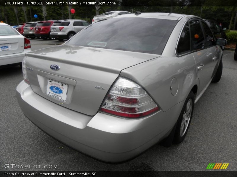 Silver Birch Metallic / Medium Light Stone 2008 Ford Taurus SEL