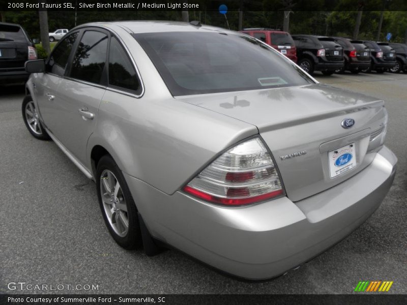 Silver Birch Metallic / Medium Light Stone 2008 Ford Taurus SEL