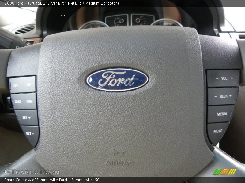 Silver Birch Metallic / Medium Light Stone 2008 Ford Taurus SEL