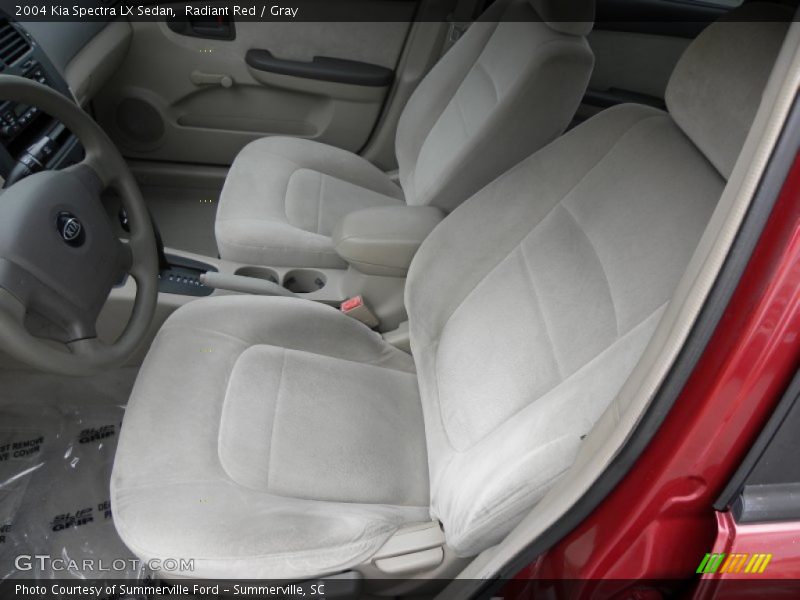 Radiant Red / Gray 2004 Kia Spectra LX Sedan