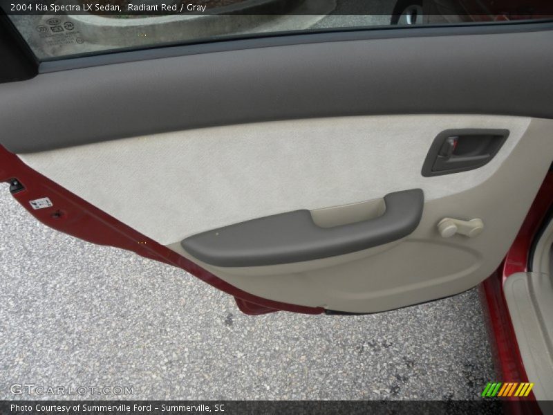 Radiant Red / Gray 2004 Kia Spectra LX Sedan