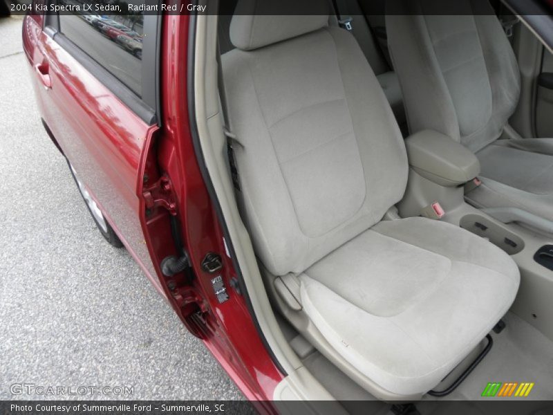 Radiant Red / Gray 2004 Kia Spectra LX Sedan
