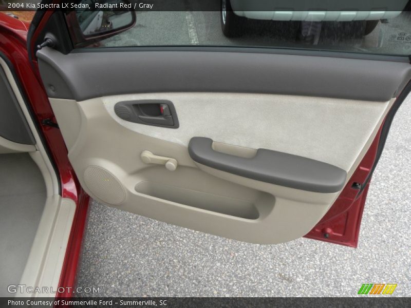 Radiant Red / Gray 2004 Kia Spectra LX Sedan