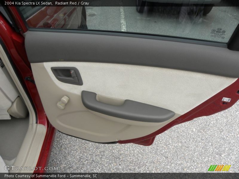 Radiant Red / Gray 2004 Kia Spectra LX Sedan