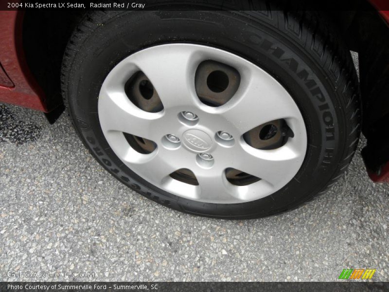 Radiant Red / Gray 2004 Kia Spectra LX Sedan