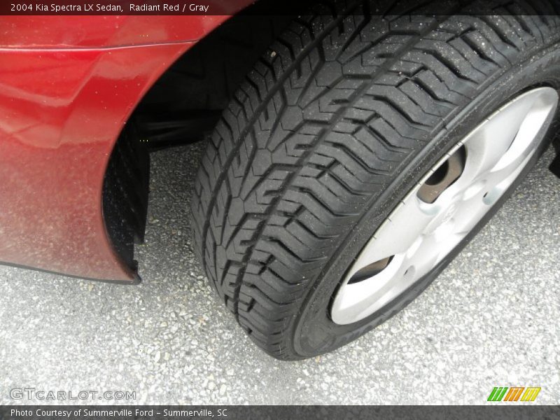 Radiant Red / Gray 2004 Kia Spectra LX Sedan