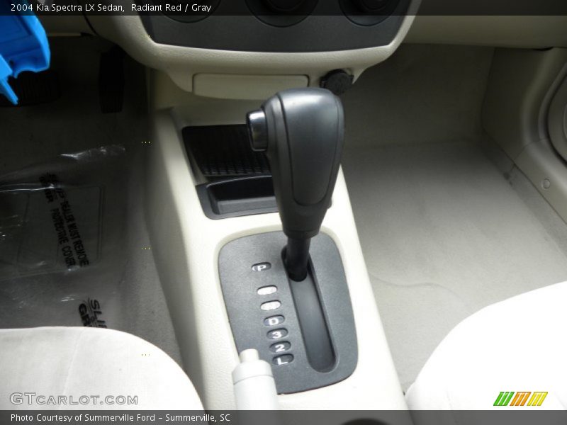 Radiant Red / Gray 2004 Kia Spectra LX Sedan