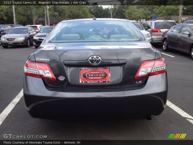 Magnetic Gray Metallic / Ash Gray 2010 Toyota Camry LE