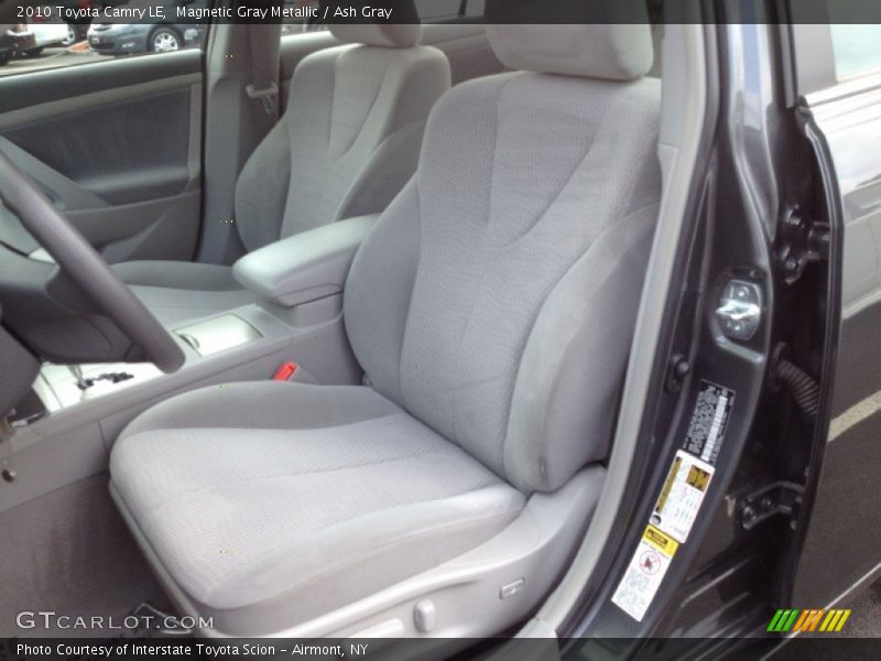 Front Seat of 2010 Camry LE