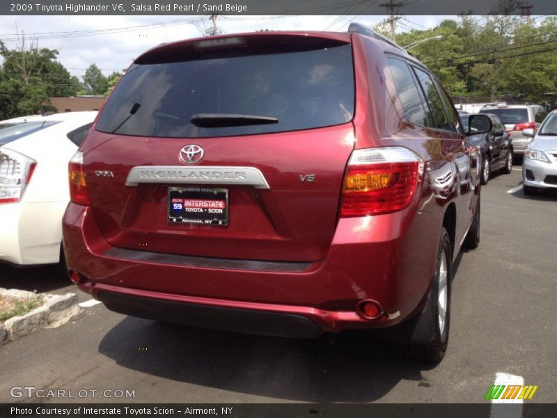 Salsa Red Pearl / Sand Beige 2009 Toyota Highlander V6