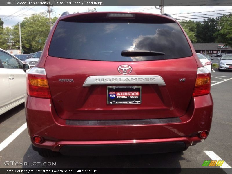 Salsa Red Pearl / Sand Beige 2009 Toyota Highlander V6