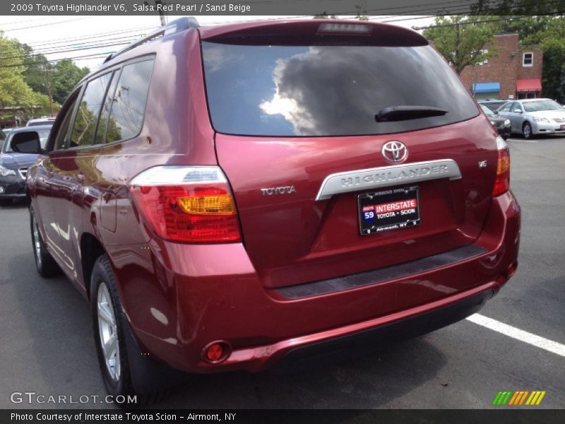 Salsa Red Pearl / Sand Beige 2009 Toyota Highlander V6