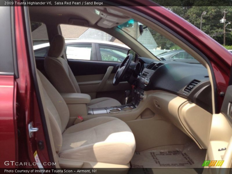 Salsa Red Pearl / Sand Beige 2009 Toyota Highlander V6