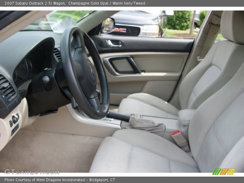 Champagne Gold Opal / Warm Ivory Tweed 2007 Subaru Outback 2.5i Wagon