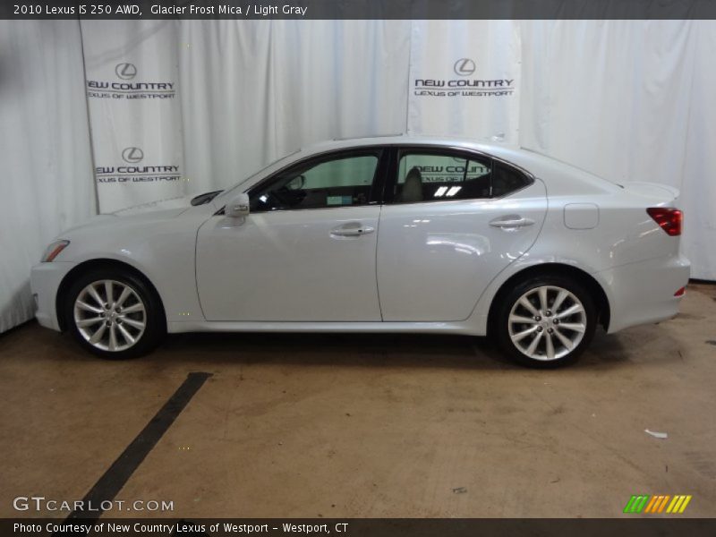 Glacier Frost Mica / Light Gray 2010 Lexus IS 250 AWD