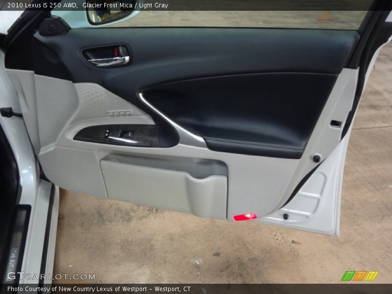 Glacier Frost Mica / Light Gray 2010 Lexus IS 250 AWD