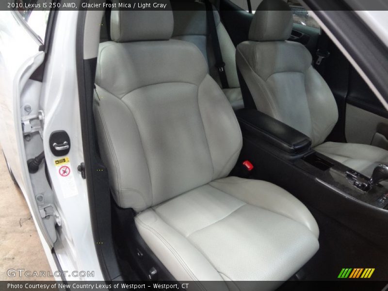 Glacier Frost Mica / Light Gray 2010 Lexus IS 250 AWD