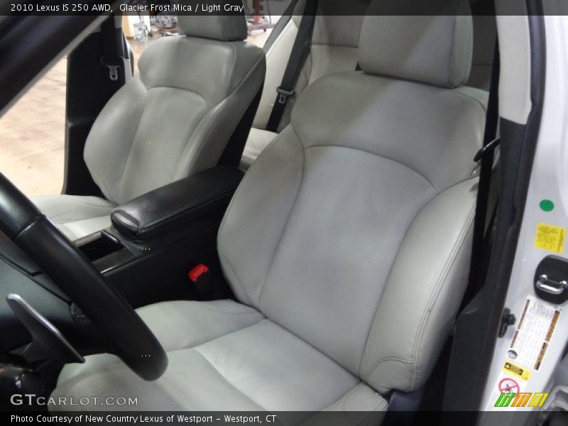 Glacier Frost Mica / Light Gray 2010 Lexus IS 250 AWD