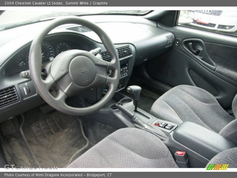 Summit White / Graphite 2004 Chevrolet Cavalier LS Sedan