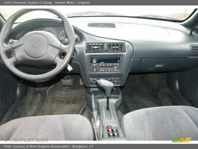 Summit White / Graphite 2004 Chevrolet Cavalier LS Sedan