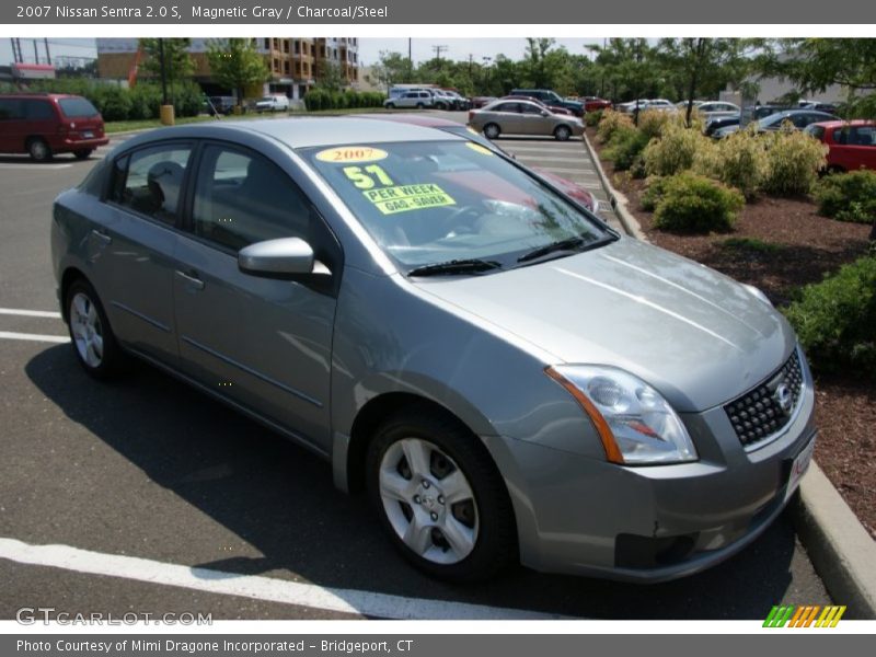 Magnetic Gray / Charcoal/Steel 2007 Nissan Sentra 2.0 S