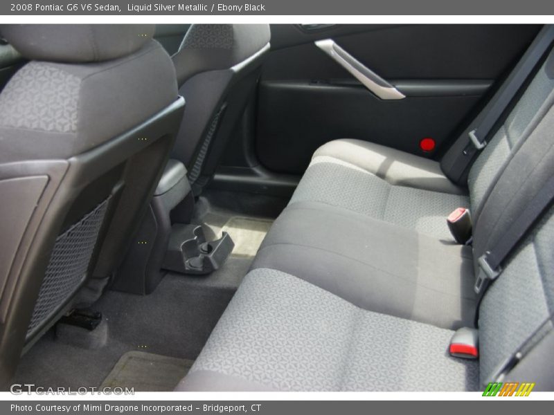 Liquid Silver Metallic / Ebony Black 2008 Pontiac G6 V6 Sedan