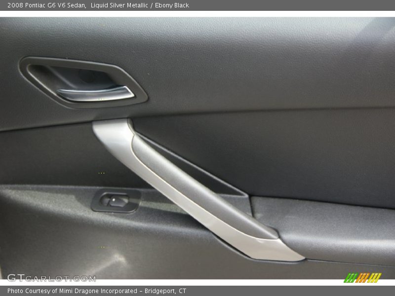 Liquid Silver Metallic / Ebony Black 2008 Pontiac G6 V6 Sedan