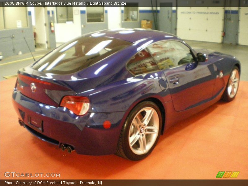 Interlagos Blue Metallic / Light Sepang Bronze 2008 BMW M Coupe
