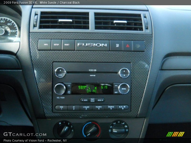 White Suede / Charcoal Black 2009 Ford Fusion SE V6