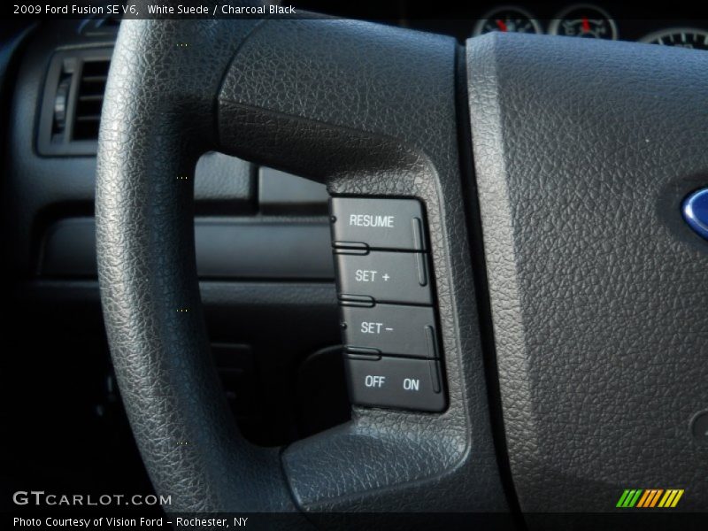 White Suede / Charcoal Black 2009 Ford Fusion SE V6